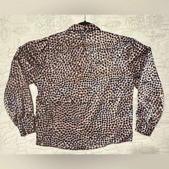 Topshop Animal Smudge Print Balloon Sleeve Satin Top
Blouse Top Size 10 Workwear - Picture 3 of 9